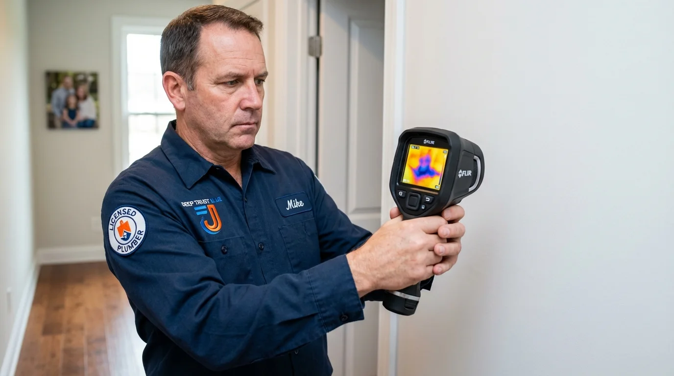 Thermal imaging leak detection by Johns Plumbing LLC in Whitewright